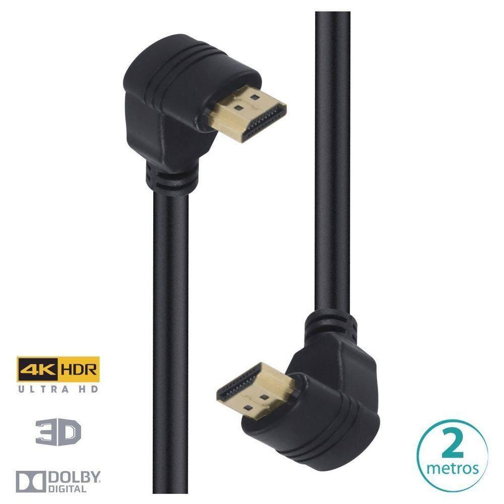 Cabo Hdmi 2.0 4k Ultra Hd 3d 90° 2m