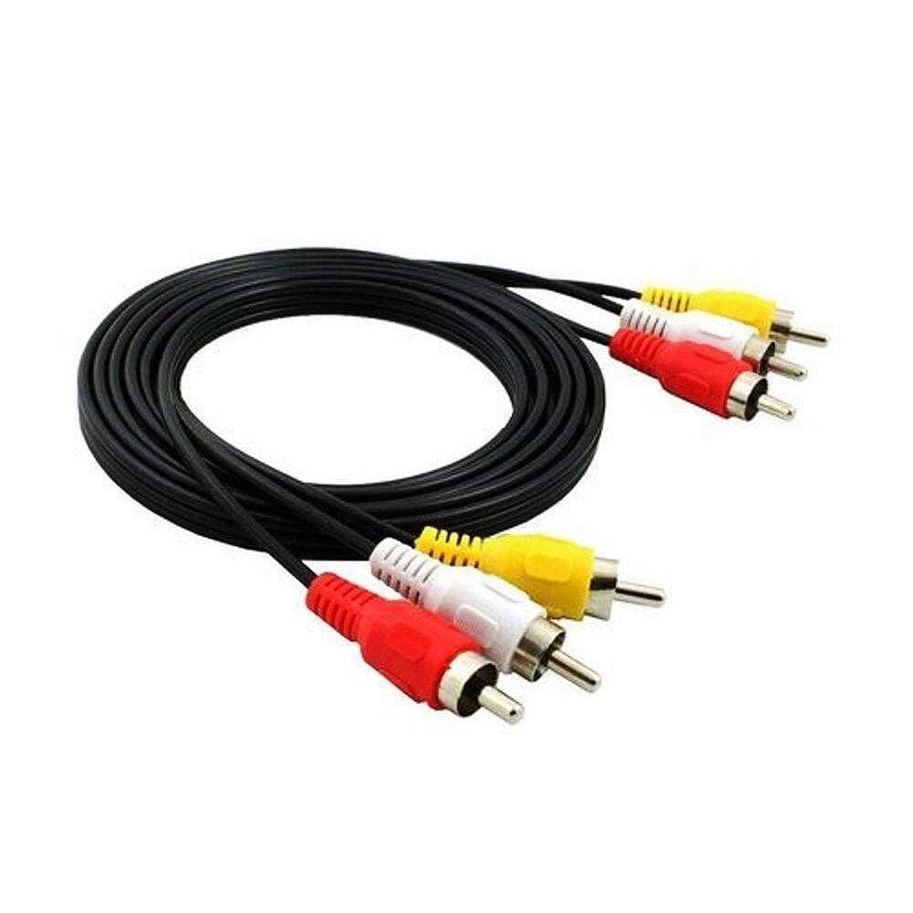 Cabo áudio-vídeo Evus C-012 3rca + 3rca Macho 1,5m