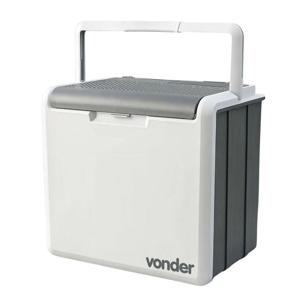 Geladeira /refrigerador Automotivo 30 Litros Vonder Cinza Com Branco 12V