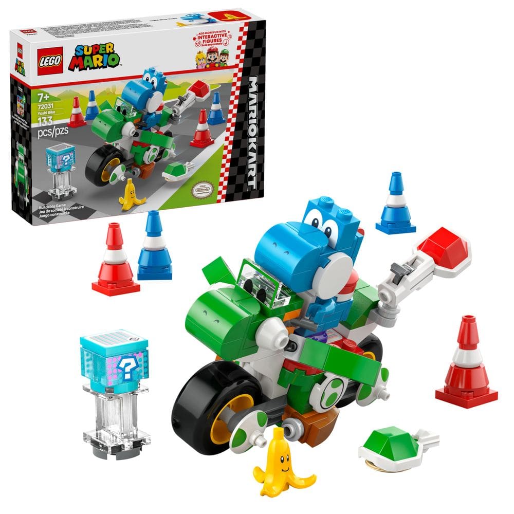 Conjunto de brinquedos de construção LEGO Super Mario Mario Kart Yoshi Bike 72031