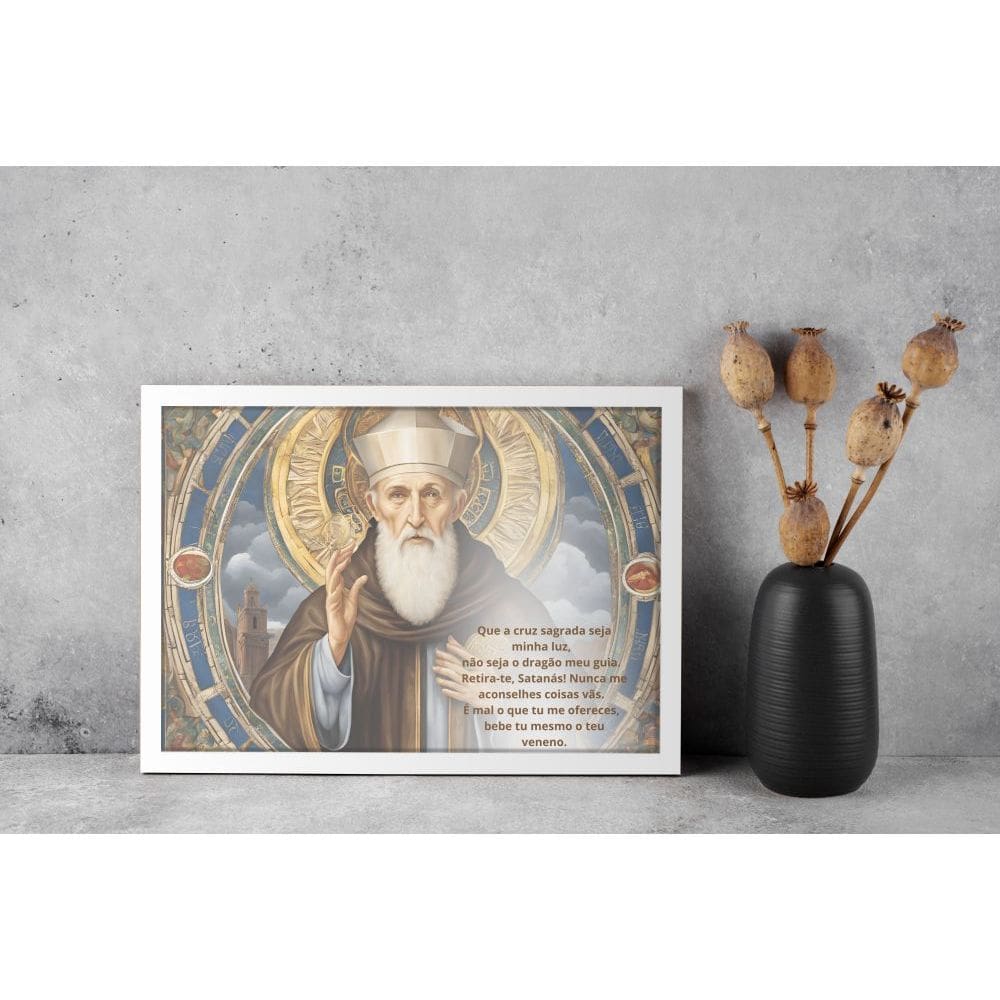 Oração de São Bento - 30 x 40 Baixa (vinil)