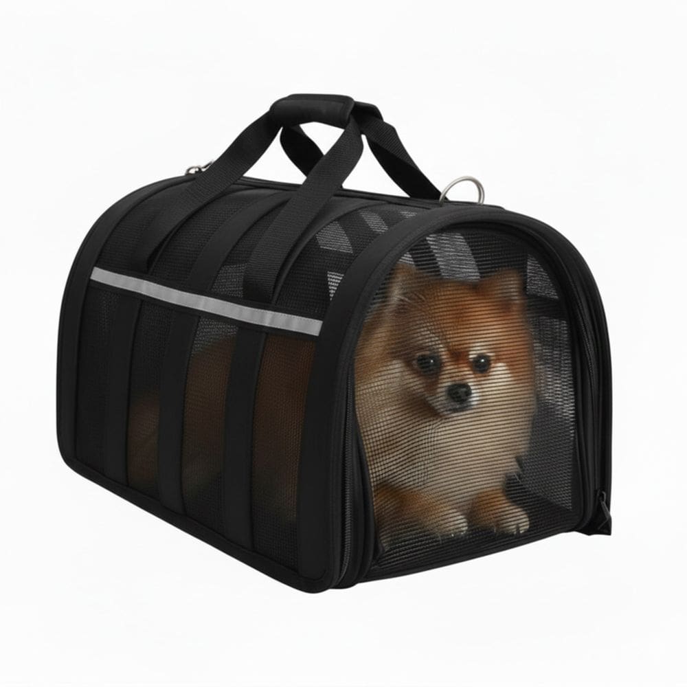 Bolsa Trnasporte Pet Gato Cachorro Animais Porquinho India Hamster Faixa Refletiva Viagem Passeio Carro Aviao