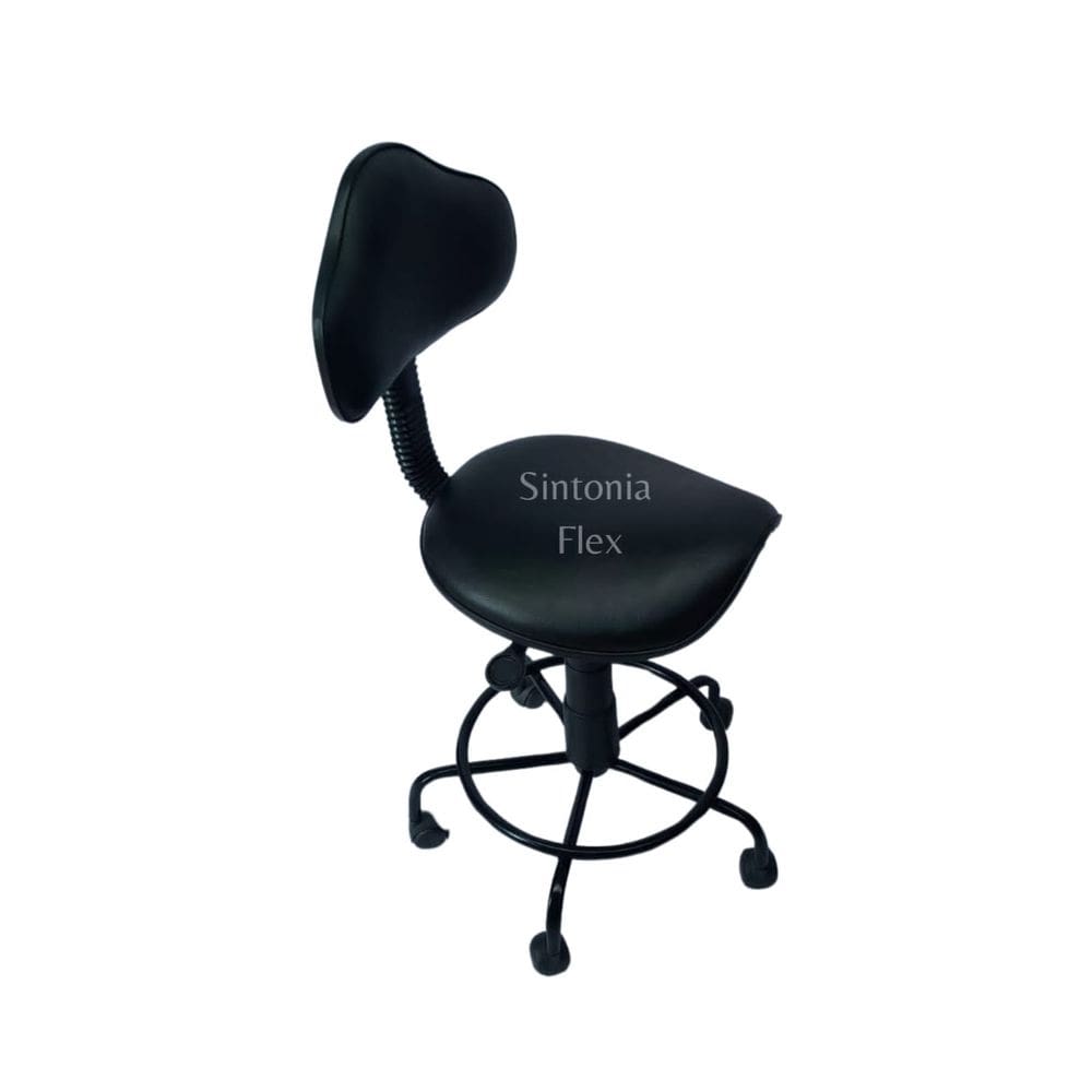 Cadeira sela a gás estrela de ferro  corano preto