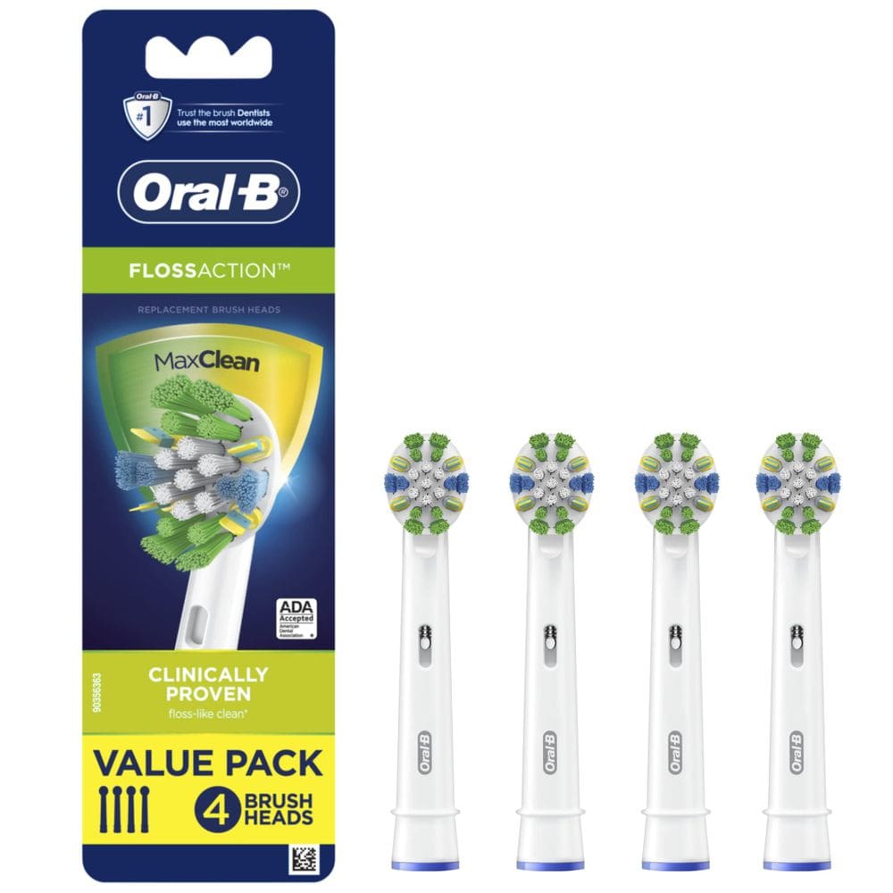 Cabeças de escova de reposição Oral-B Floss Action, pacote com 4
