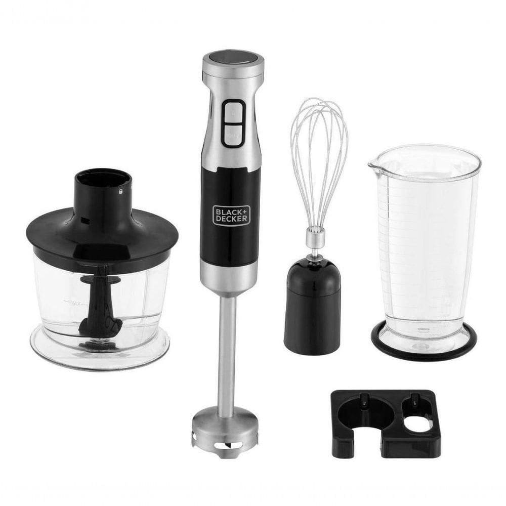 Mixer Vertical Black + Decker 3 Em 1 Fuxion Mix Preto 600W MK600-BR 110V
