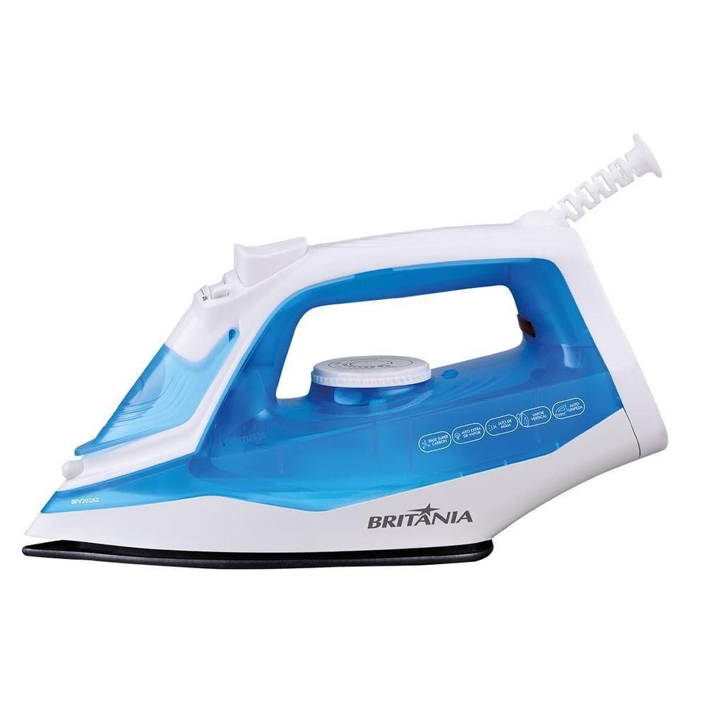 Ferro De Passar Vapor Britânia BFV202AZ Antiaderente 110V