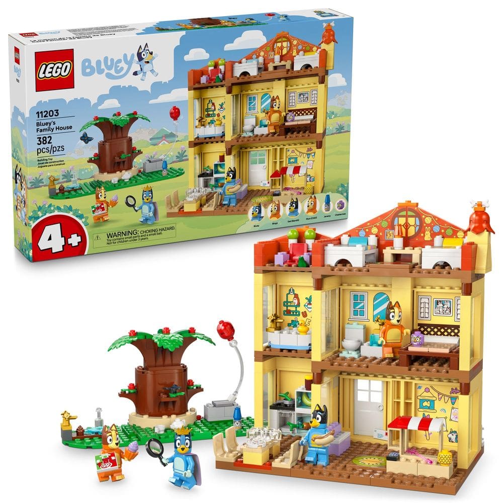 Toy LEGO Bluey`s Family House com Bluey e 5 personagens com mais de 4 anos