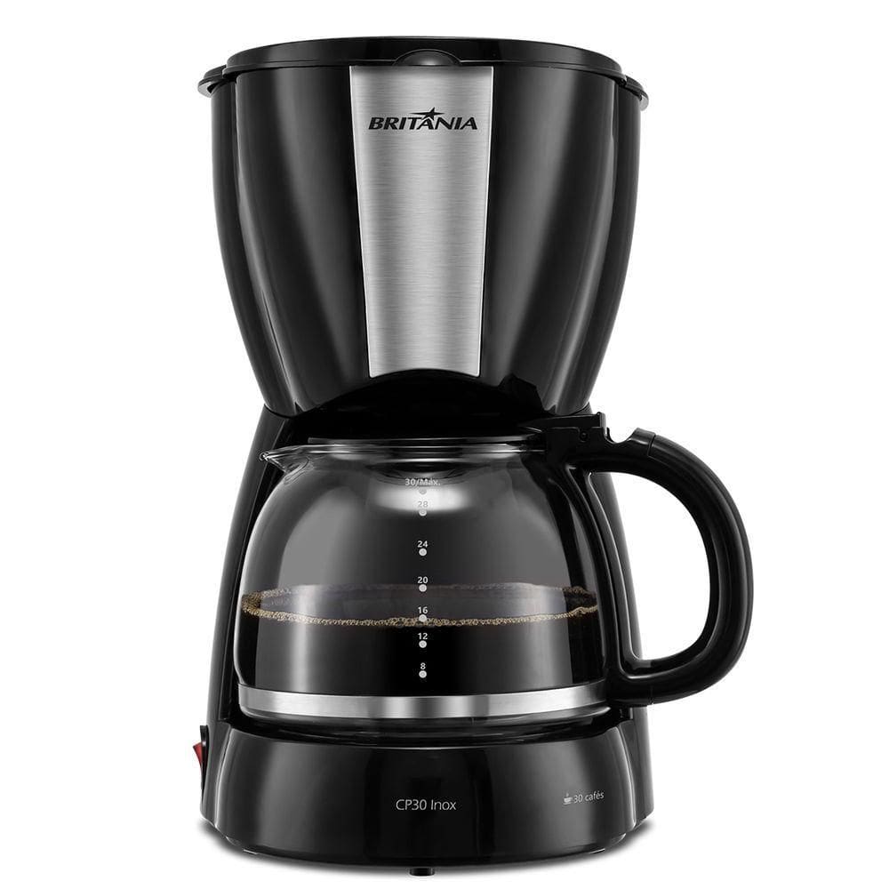 Cafeteira Britânia CP30 Inox Preta 110V