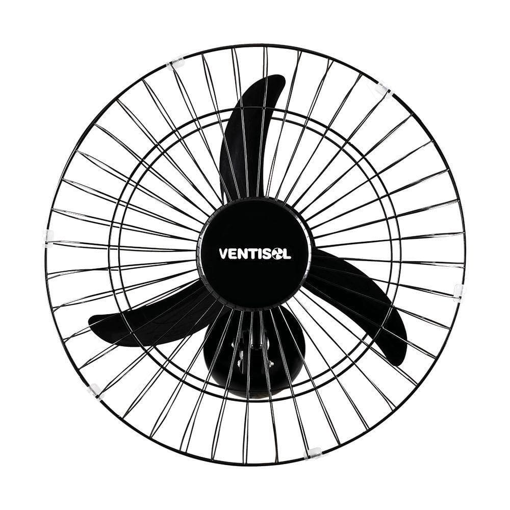 Ventilador De Parede 50cm 3p New Pr Gr Aco Pr Bivolt Ventisol