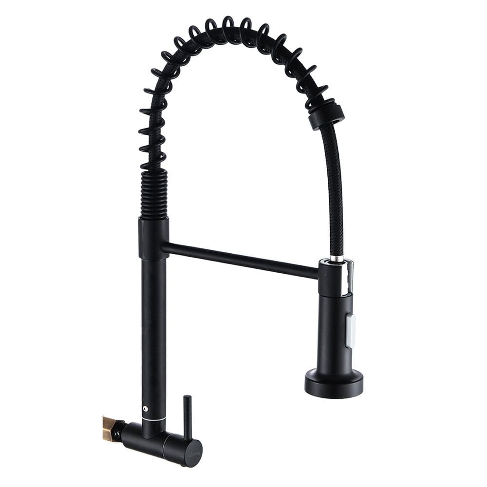 Torneira De Parede Cozinha Gourmet Inox 304 Preta Brinovar