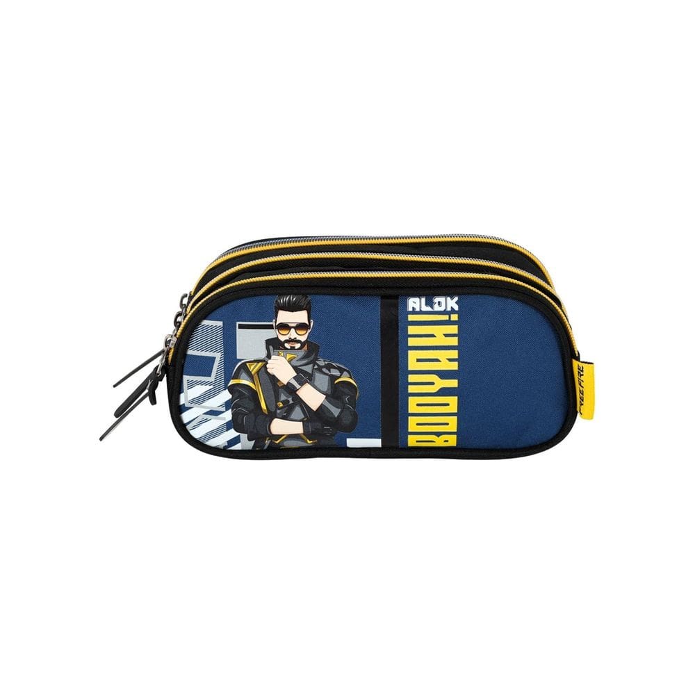 Estojo Escolar Penal Triplo Gamer Et49788 - Azul