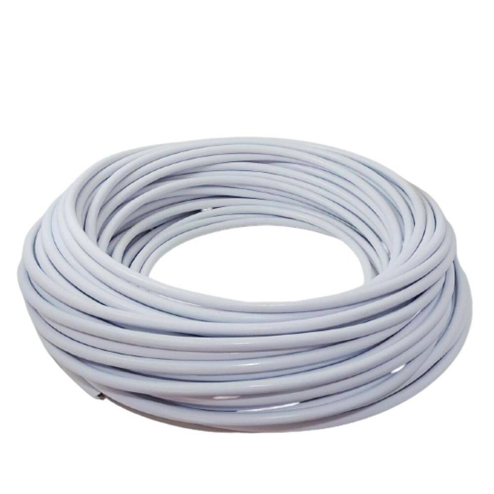 Cabo Flexível Reforçado Branco Pp 2X2,5Mm Rolo Com 10 Metros