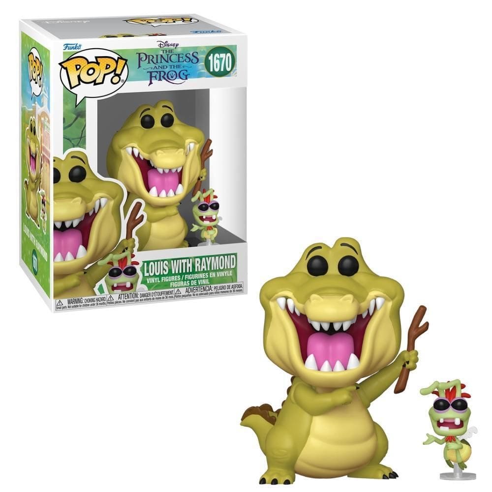 Boneco Funko Pop Disney A Princesa E O Sapo Louis E Raymond