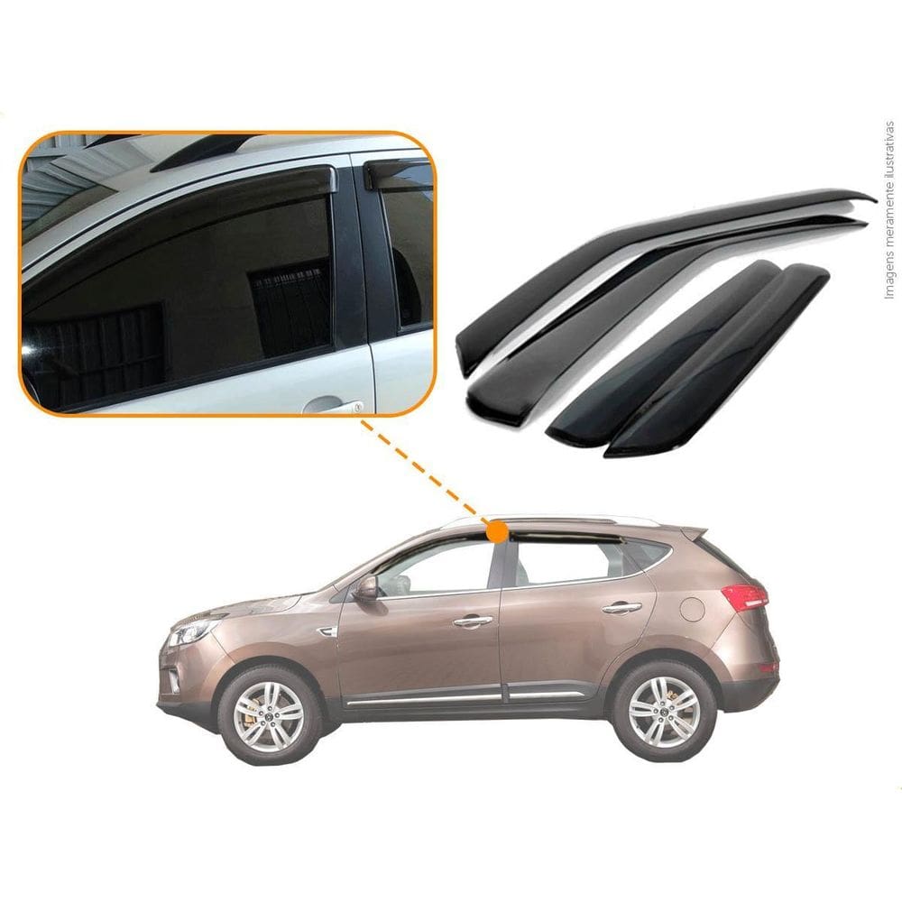 Calha De Chuva Jac T6 Todos 2016 4 Portas