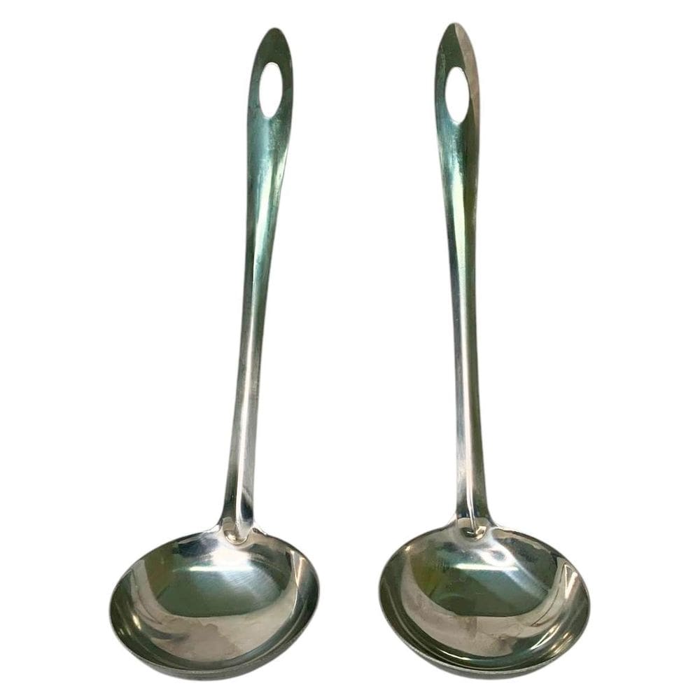 Kit 2 Unidades Conchas De Inox Para Molhos E Caldos 25Cm