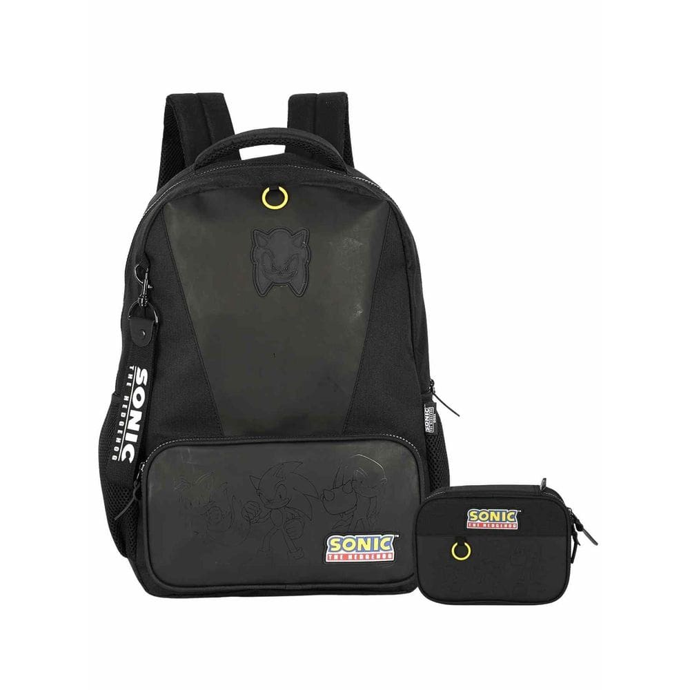 Kit Escolar Sonic Game Mochila De Costa + Estojo Box Oficial