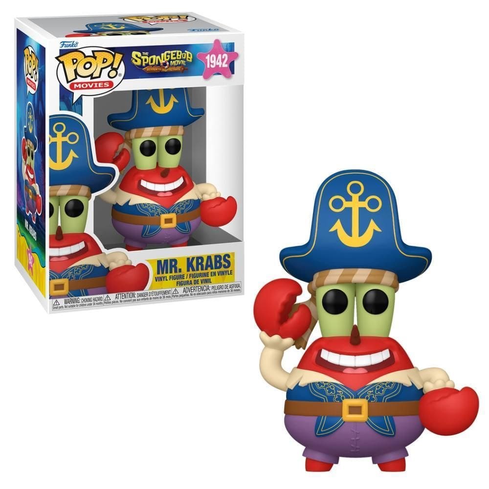 Boneco Funko Pop Bob Esponja O Filme - Pirata Siriguejo