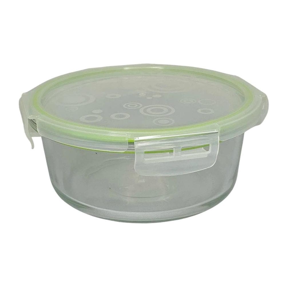 Pote Hermético De Vidro Com Tampa Redondo 1000Ml