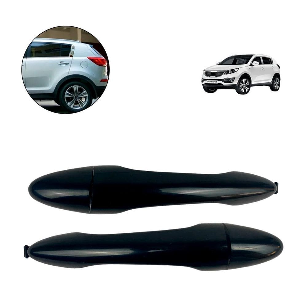 Par Maçaneta Externa Traseira Preta Sportage 2011 12 A 2016