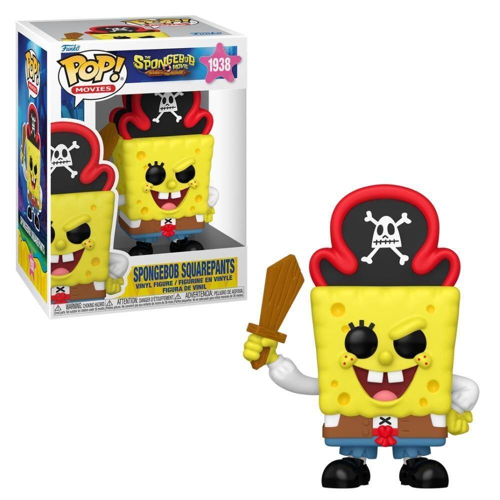 Boneco Funko Pop Bob Esponja O Filme - Pirata Bob Esponja