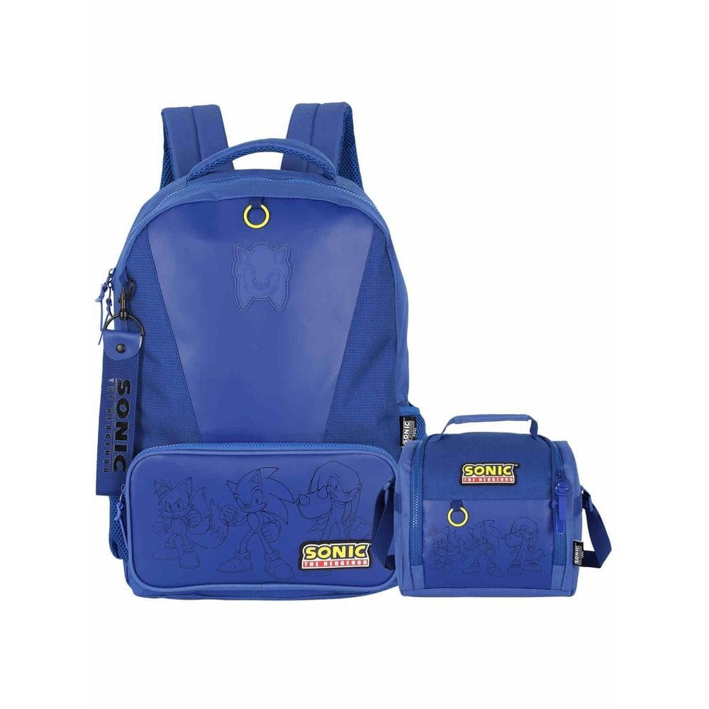 Kit Escolar Sonic Game Mochila De Costa + Lancheira Térmica