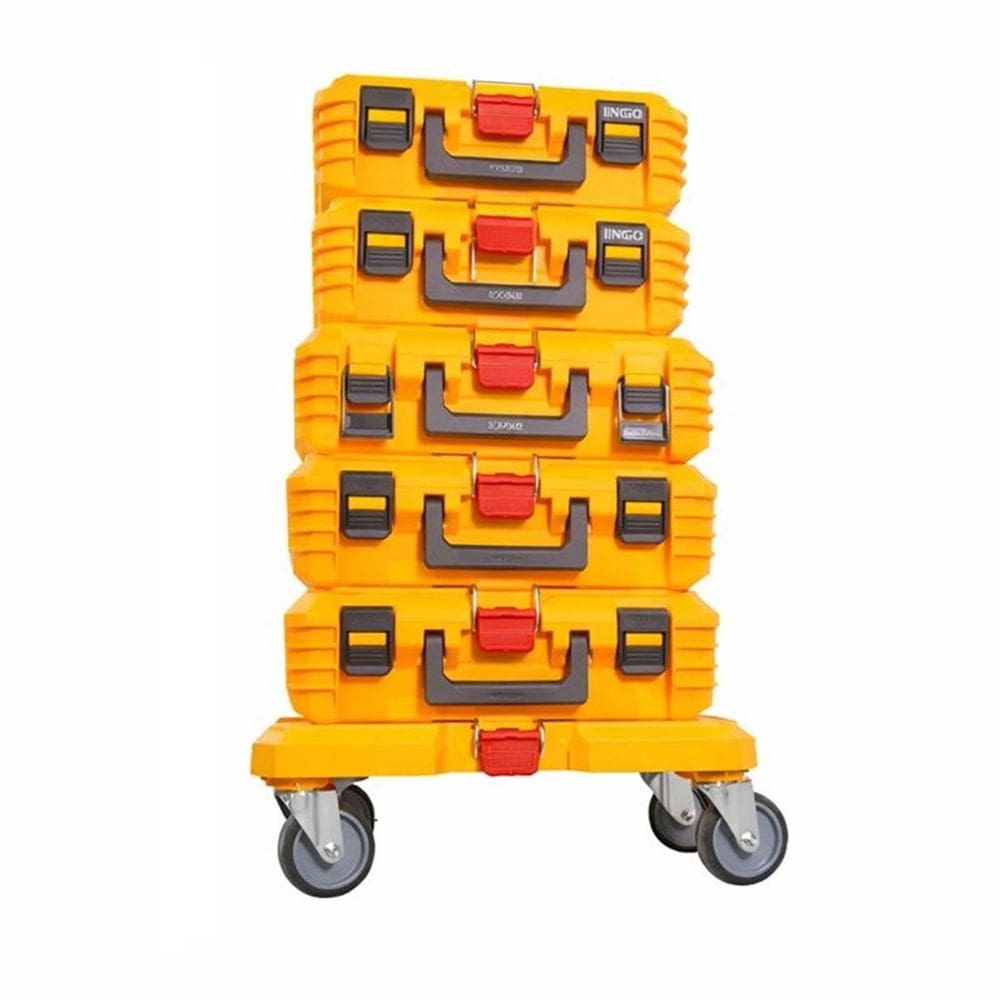 Kit Ingco Base Com Rodas + 5 Caixas Empilháveis Carga 100Kg