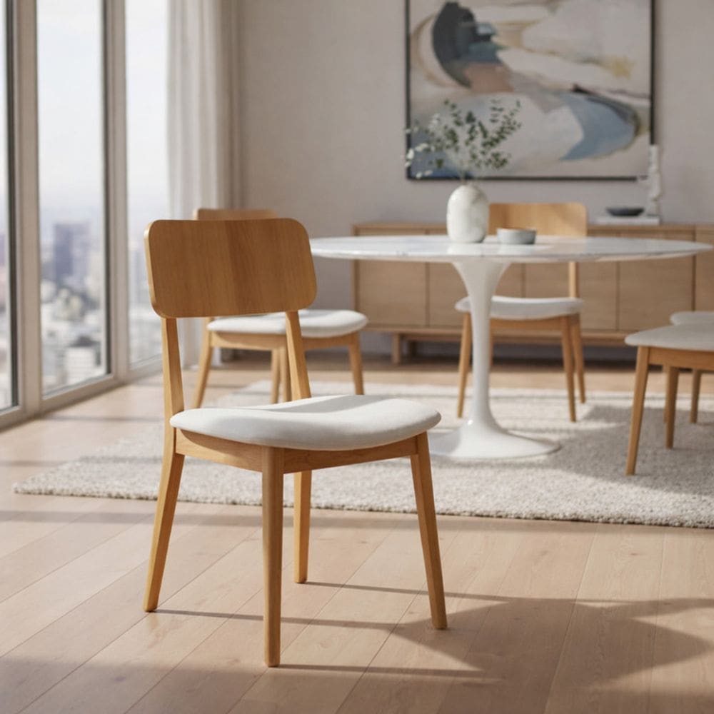 Cadeiras com Encosto Curvado - Caís- Gold Salas