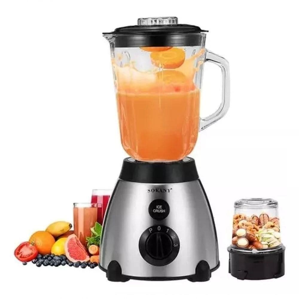 Liquidificador Triturador De Alimentos Copo De Vidro 2 Em 1 110V