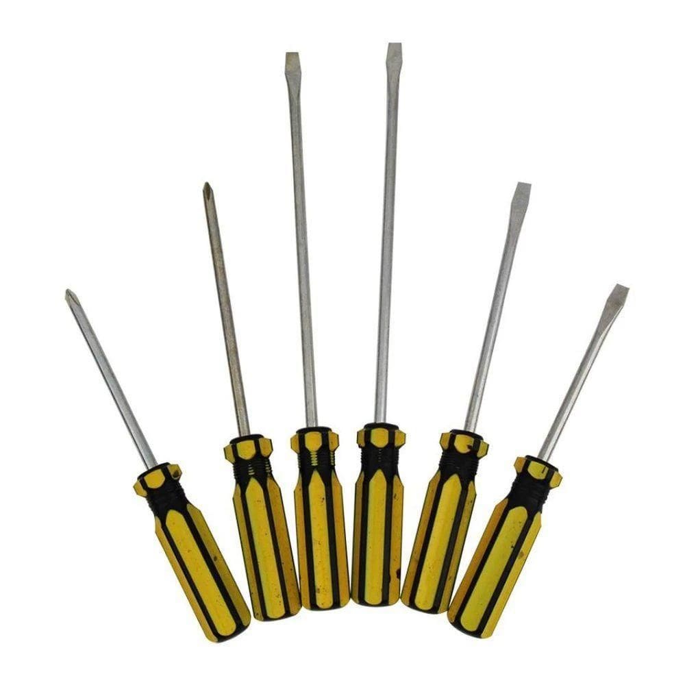 Jogo De Chaves De Fenda E Philips Western Com 6 Peças