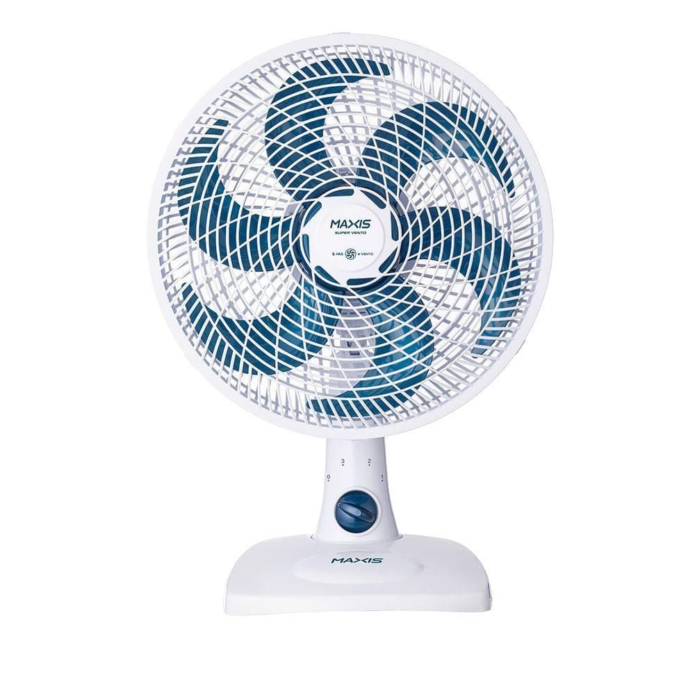 Ventilador De Mesa 30cm Super Vento Maxis Branco E Azul 50W V-30-MX-W 220V