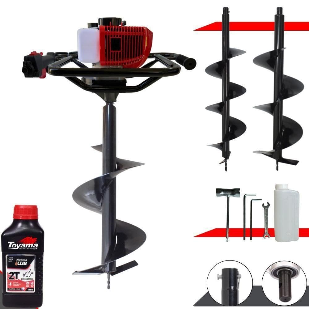 Trado Motorizado Anmax Gd520b + 3 Brocas + óleo Toyama 2t