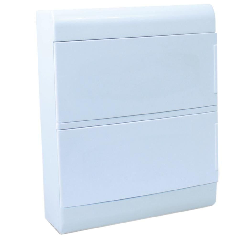 Caixa De Passagem 2x12 Porta Opaca - Scv24po - Steck Quadro Sobrepor 2x12 Porta Opaca Steck Scv24.po