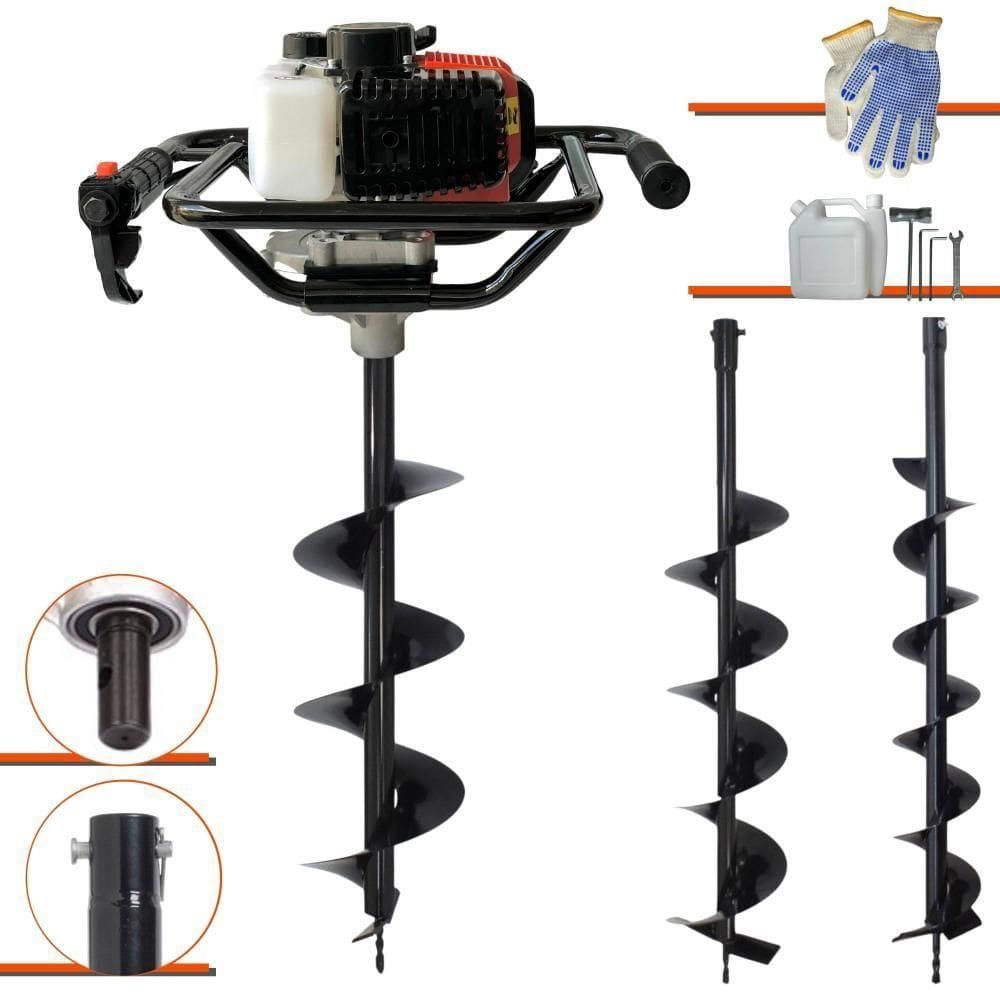 Perfurador Vant Vps52 à Gasolina 52cc 2hp + 3 Brocas