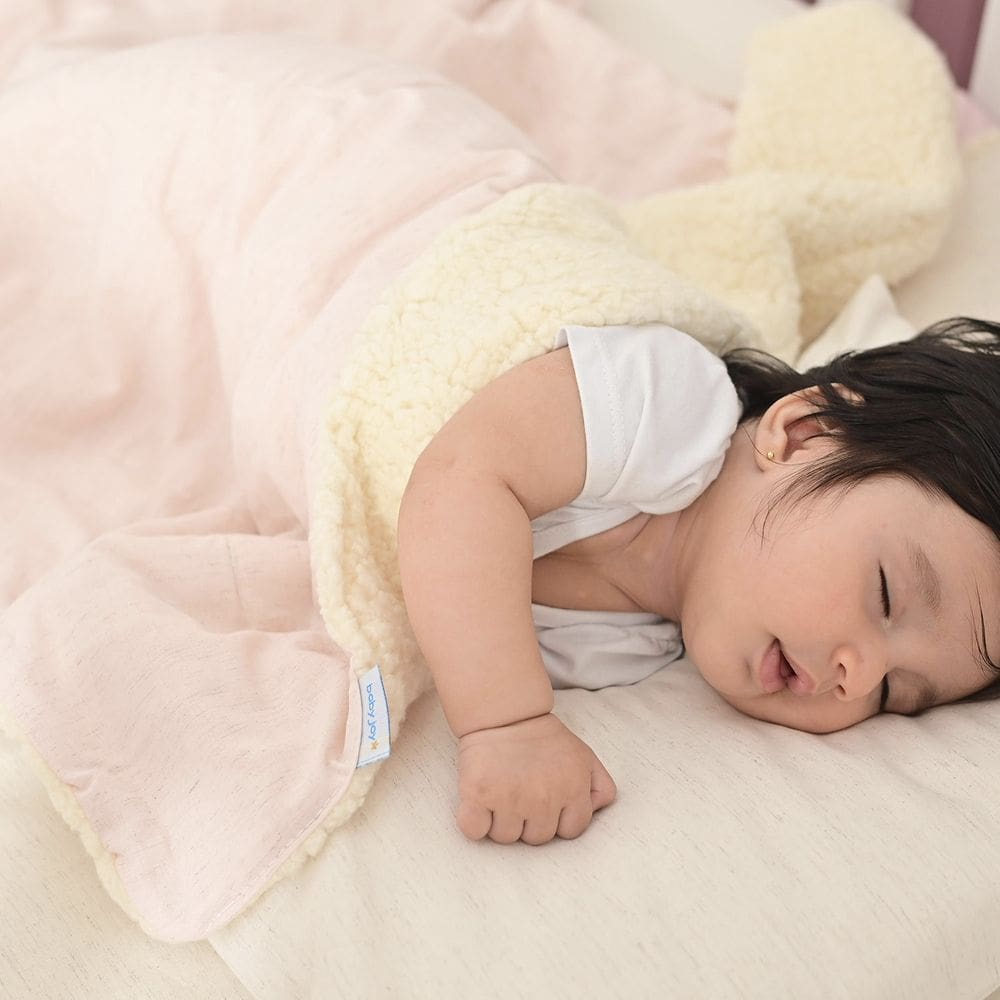 Manta Carneirinho Dupla Face Lisa para Bebê