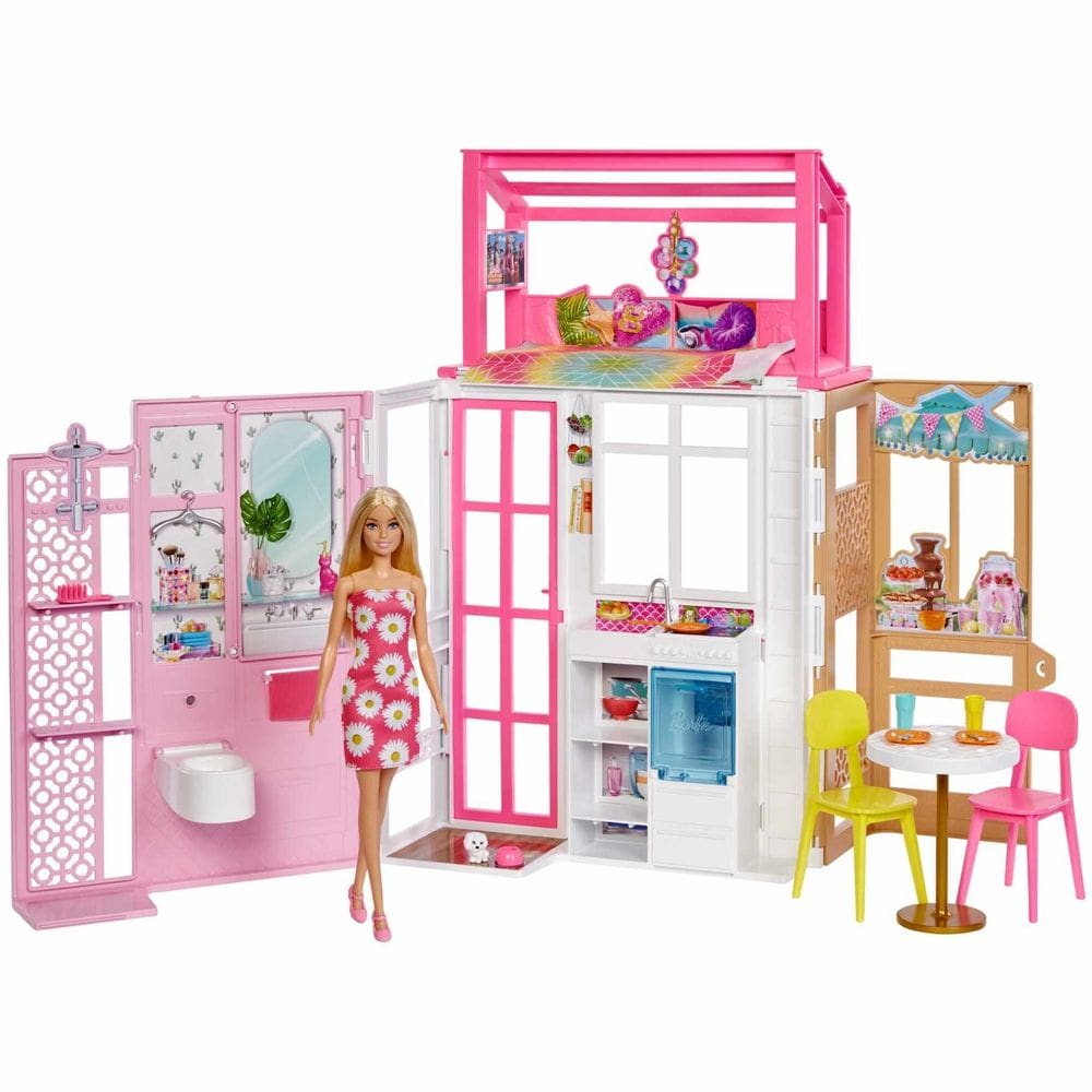 Playset e Boneca Barbie - Nova Casa Glam - Mattel