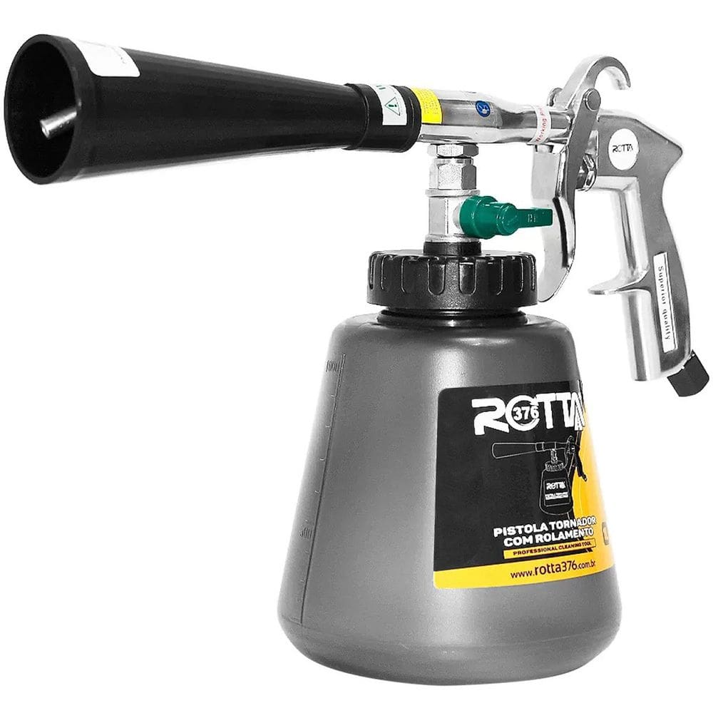 P i s t o l a Tornador Pneumático Rolamentado com Corneta Profissional 1 Litro Rotta 376 700523