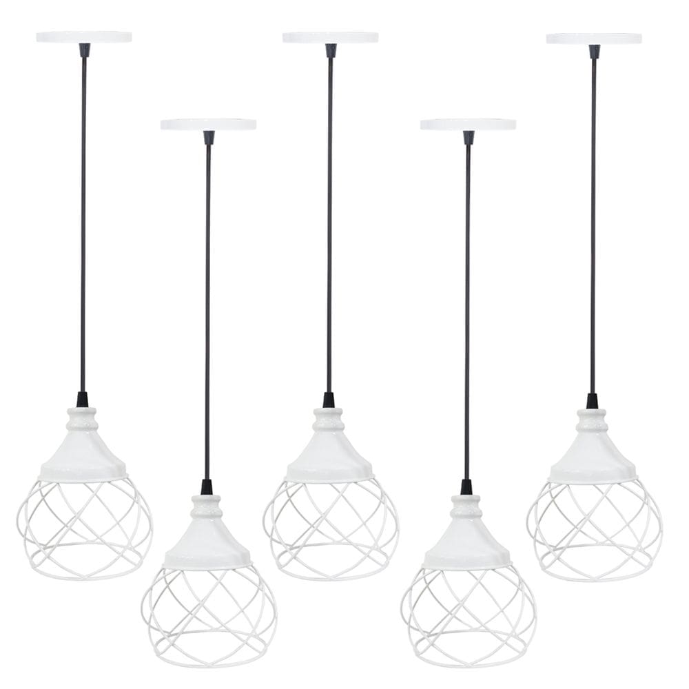 5 Pendentes Aramado de teto