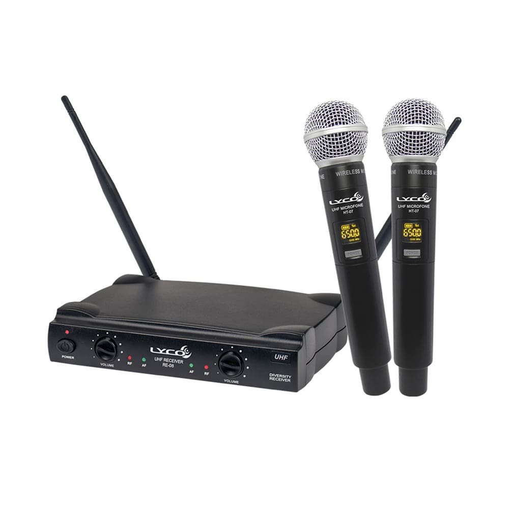 Microfone sem Fio Mão Lyco Mod Uhf UH08MM