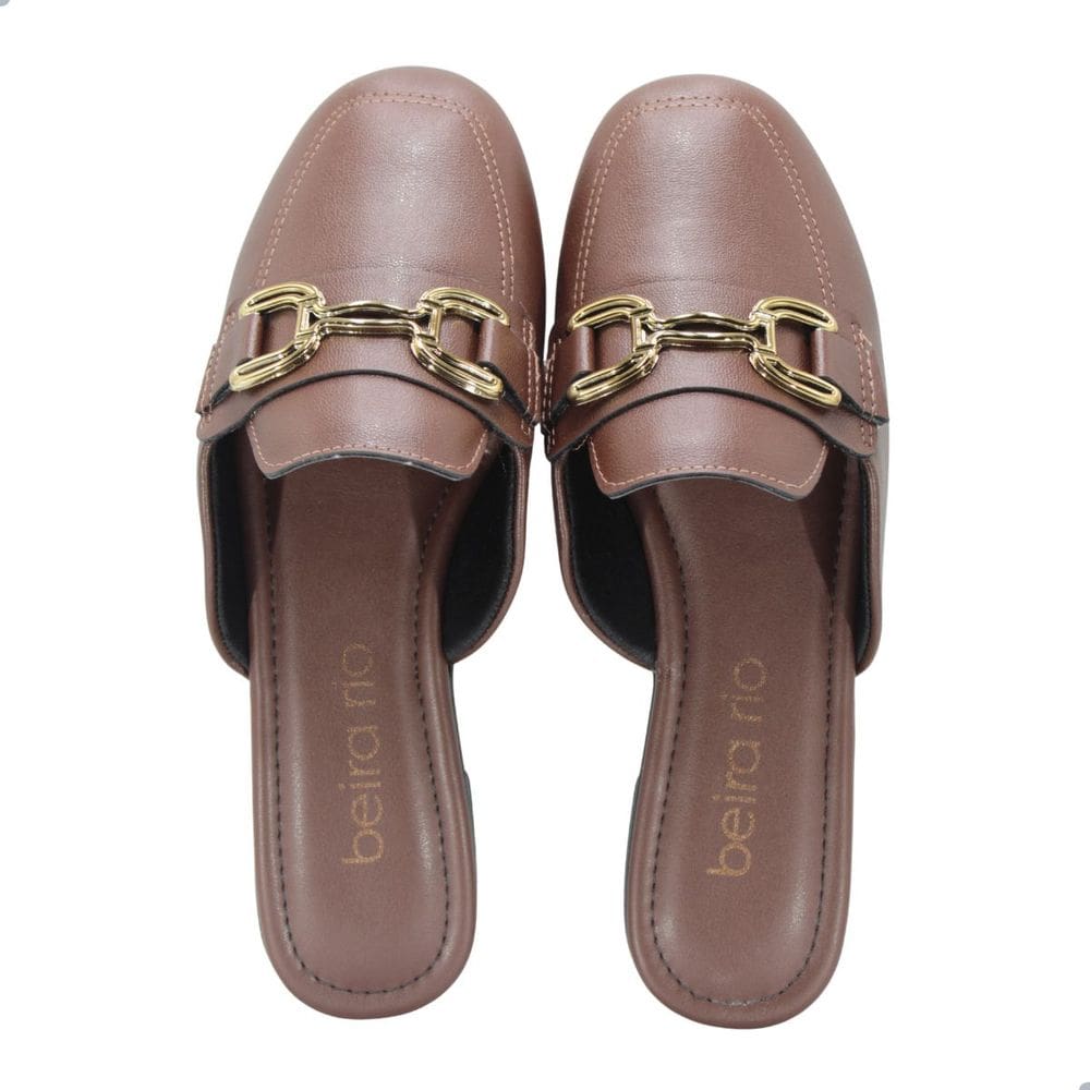 Mule Feminino Beira Rio Marrom