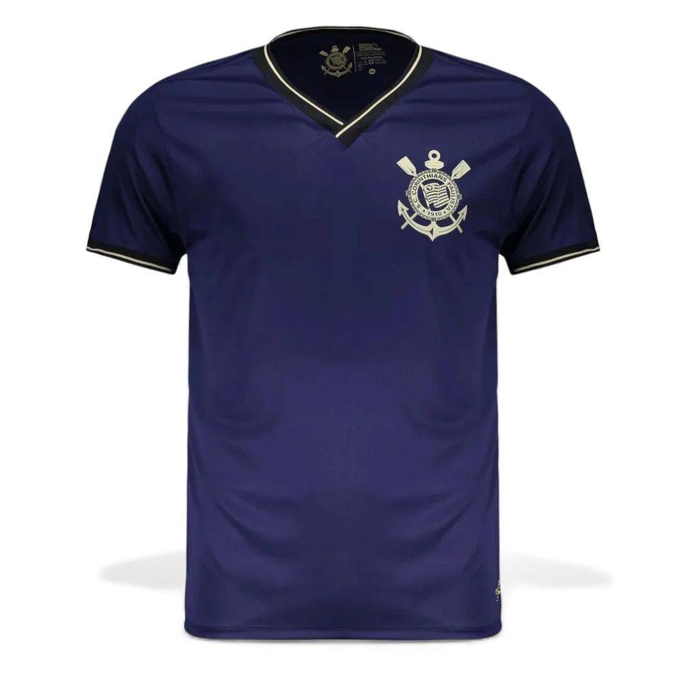 Camisa Corinthians Roxa Casual Torcedor Masculina Oficial