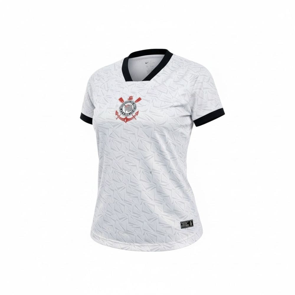 Camiseta Corinthians Feminino Raglan Oficial