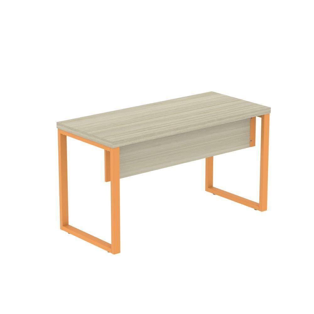 Mesa Escritório 1700x700x750 M170-70pe40tub Castanheira Natural-laranja Picasso