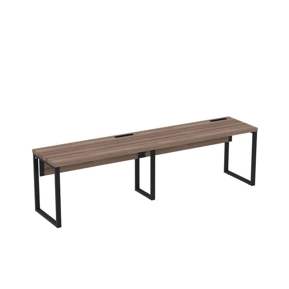 Mesa Plataforma Inicio-fim 134x60 Pe40 Preto-walnut