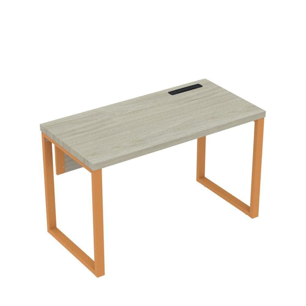 Mesa Plataforma Unica 120x60 Pe40 Castanheira Natural-laranja Picasso