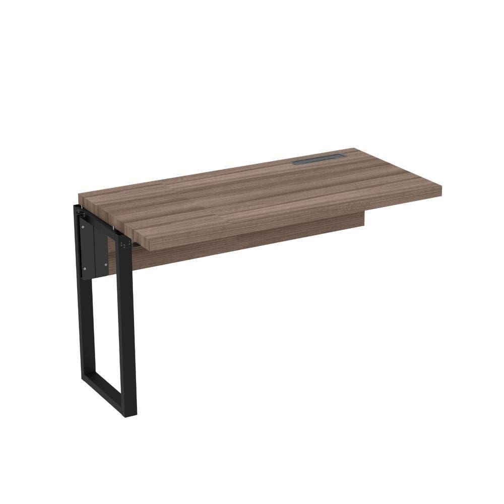 Complemento Da Mesa Plataforma 134x60 Pe40 Preto-walnut