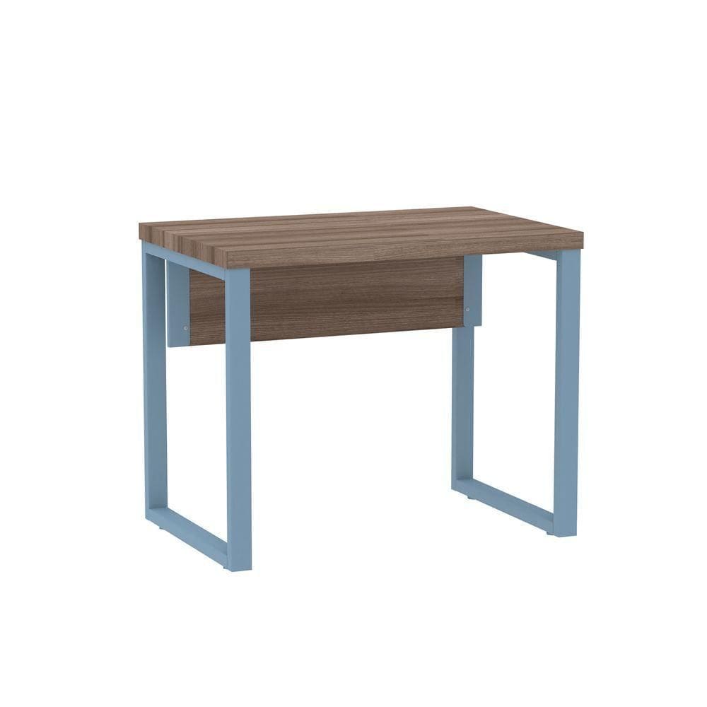 Mesa Escritório 900x600x750mm M900pe40tub Walnut-azul Dali