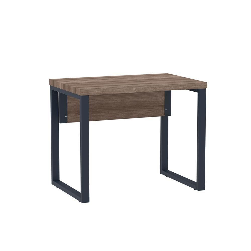 Mesa Escritório 900x600x750mm M900pe40tub Walnut-azul Delrei