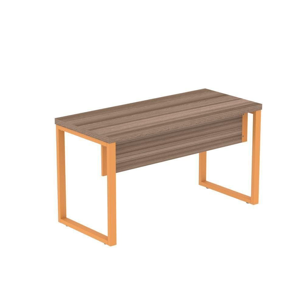 Mesa Escritório 1500x700x750mm M150-70pe40tub Walnut-laranja Picasso