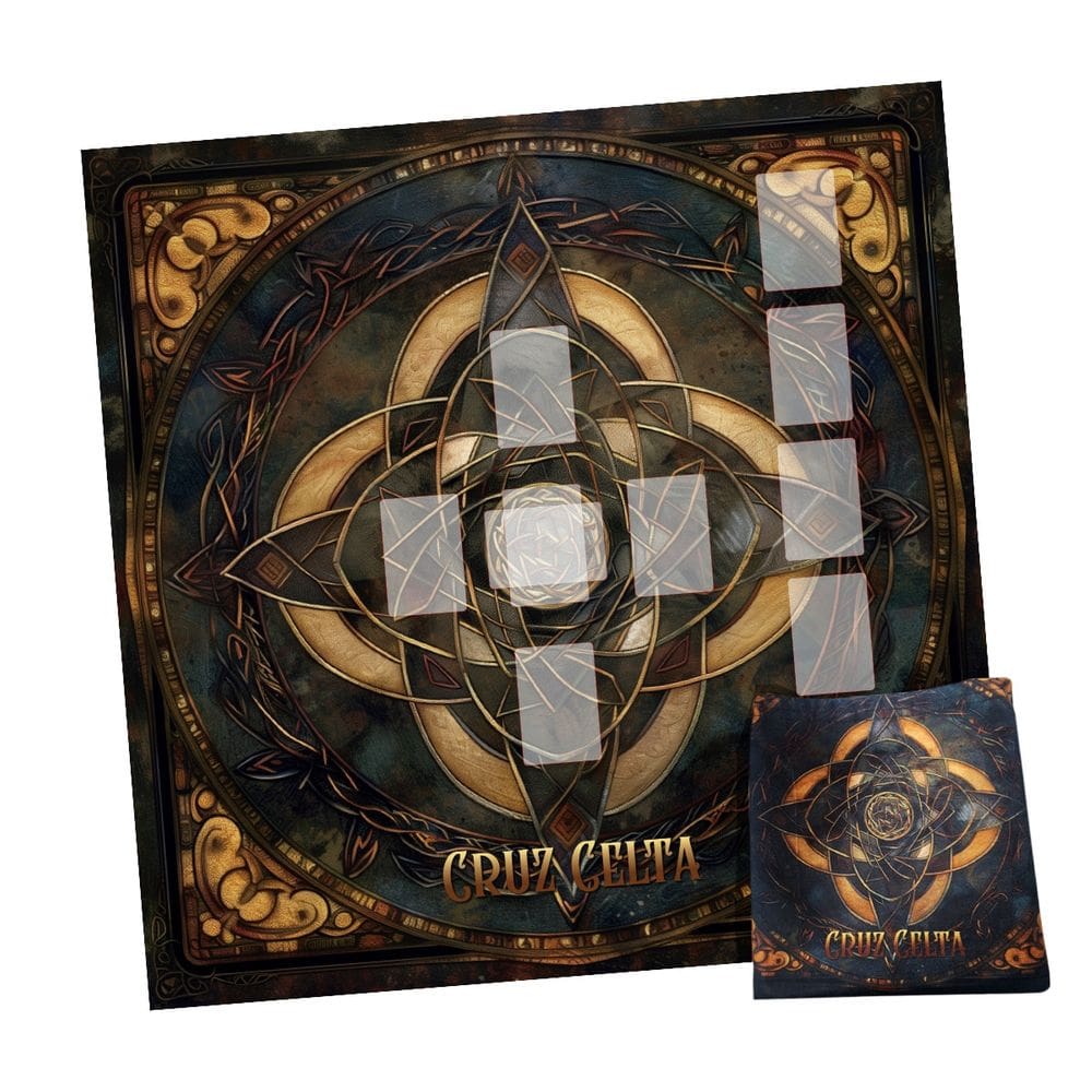 Kit Leitura de Tarô com Toalha Cruz Celta e Bolsa MísticaKit Leitura de Tarô com Toalha Cruz Celta e Bolsa MísticaKit Le