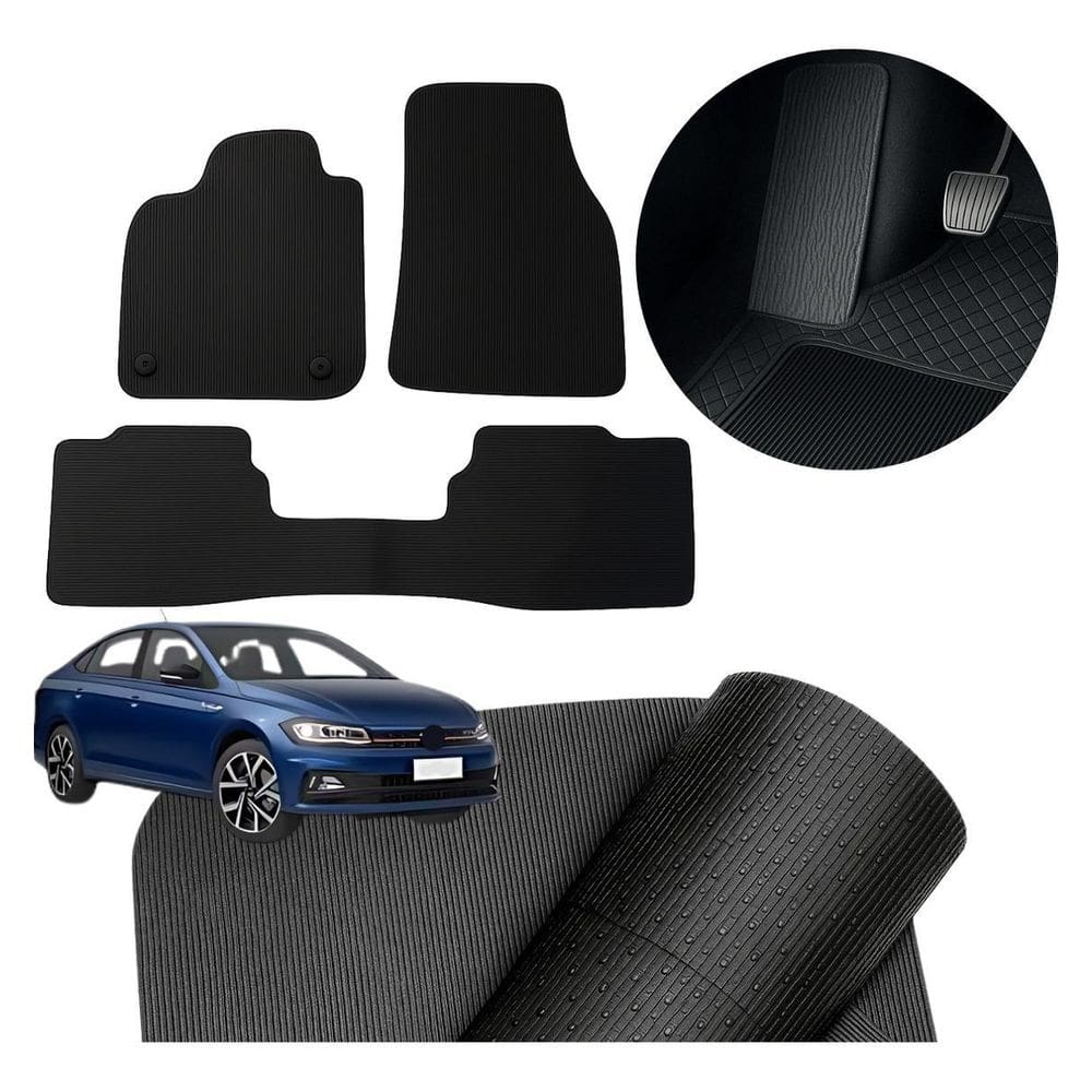 Tapete Carro Virtus 2018 A 2022 Sob Medida + Descanso De Pé